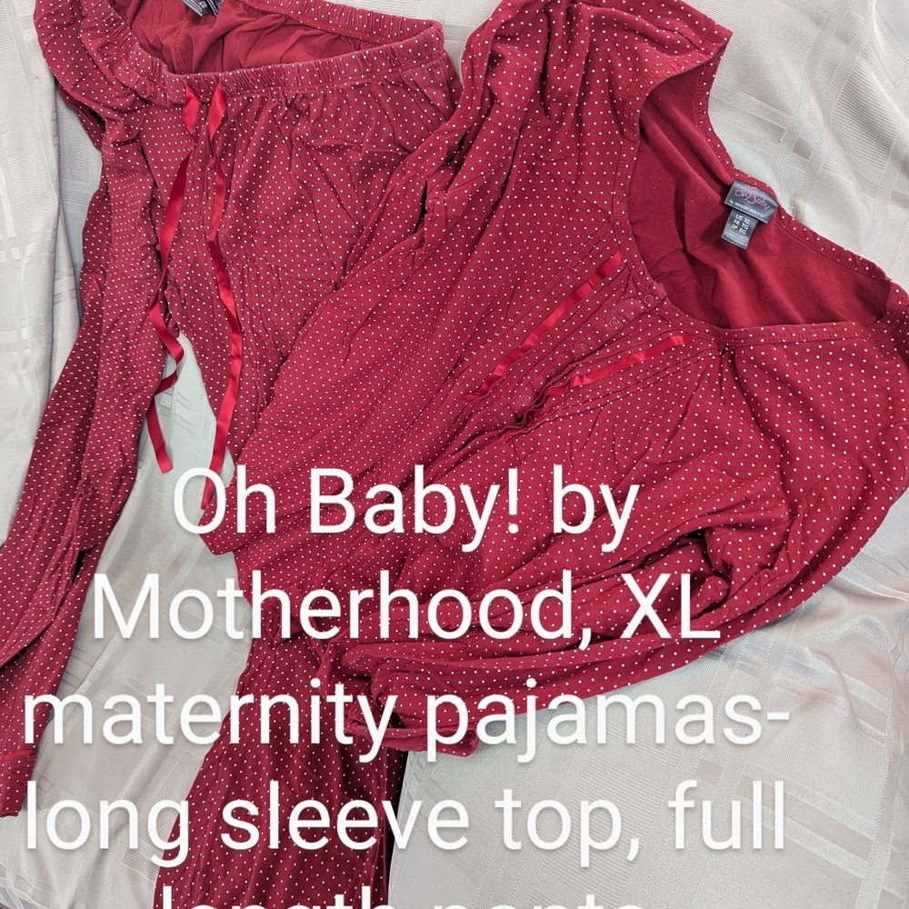 Oh Baby! by Motherhood Red Maternity Pajamas